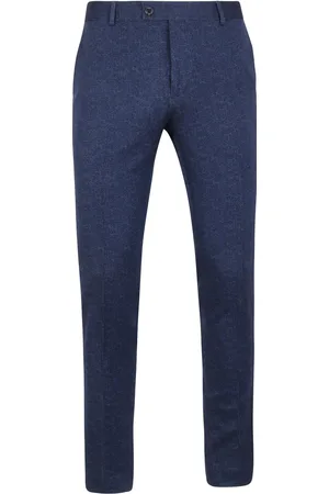 Suitable Pantalon Jersey Melange Donkerblauw