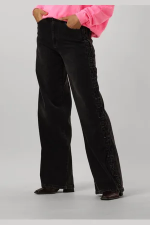 Catwalk Junkie Loose Fit Jeans With Lace Detail Jeans Dames - Broek -