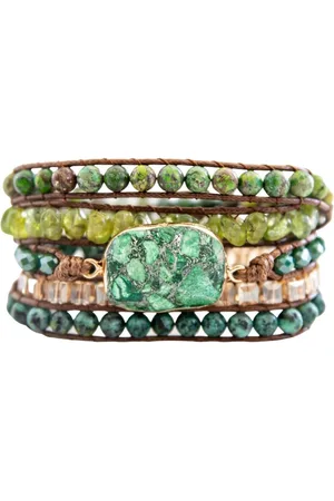 Marama Wikkelarmband Rainforest - edelsteen Jaspis - vegan - damesarmband