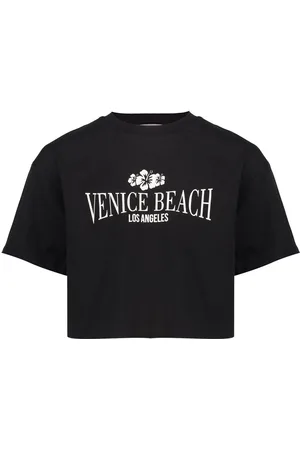 Geisha T-shirt cropped venice beach black -