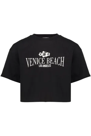 Geisha T-shirt cropped venice beach black -