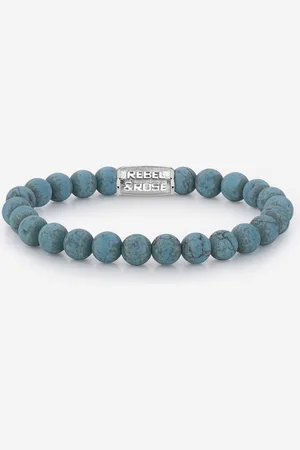 Rebel & Rose Rebel and Rose Mad Turquoise Delight Armband RR-80043-S-L (Lengte: 19 cm)
