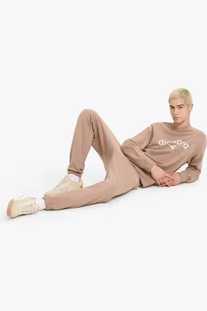 Diadora Sweatshirt Crew ATHL. Logo Light Brown Hazelnut