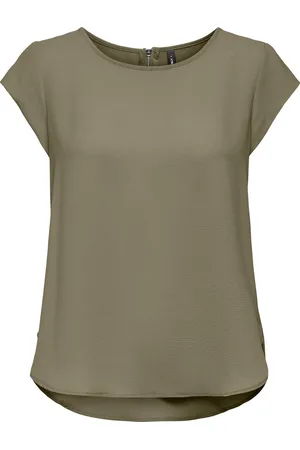 ONLY ONLVIC S/S SOLID TOP NOOS WVN - Dames - Blouses