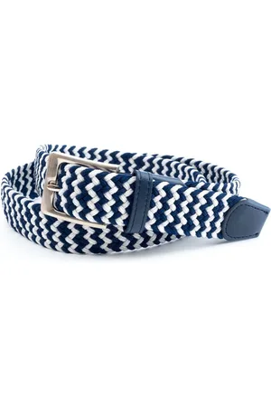 Merkloos Riem elastisch gevlochten 2 kleuren