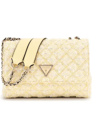 Guess Schoudertas Giully 2 Compartment Convertible Flap Geel