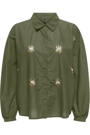 ONLY Onltiffany Fr L/s Sequin Shirt Kalamata L