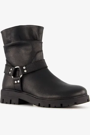 Groot Leren meisjes biker boots