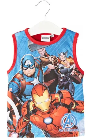 Marvel Avengers t-shirt zonder mouwen - top - mouwloos - rood - 104 cm - 4 jaar