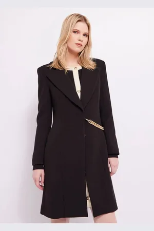 Gaudi Stretch crêpe manteau 321FD35024 Black