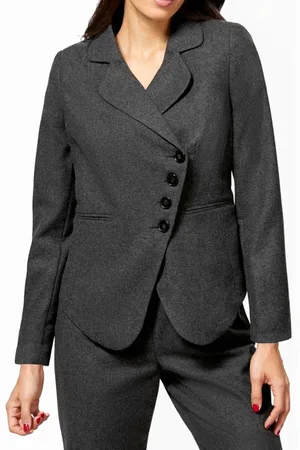 Heine Ashley Brooke Dames Designer blazer, gevlekte afwerking