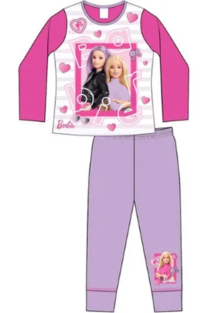 Barbie Pyjama - roze met paars - pyama - maat 122/128