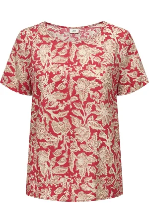 JDY CAMILLE S/S O-NECK TOP WVN - Dames - Blouses
