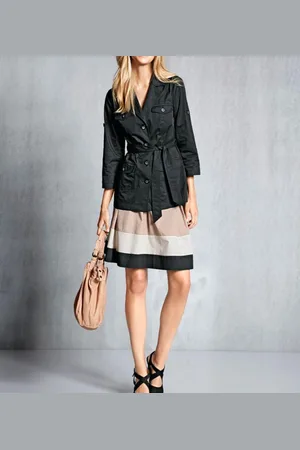 Merkloos Dames Blazer Jas met riem van Duitse modehuis Heine,