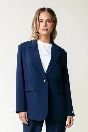 Colourful rebel Jesra Racer Logo Single Breasted Blazer- M