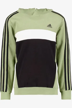 adidas J 3S Tib kinder hoodie lichtgroen