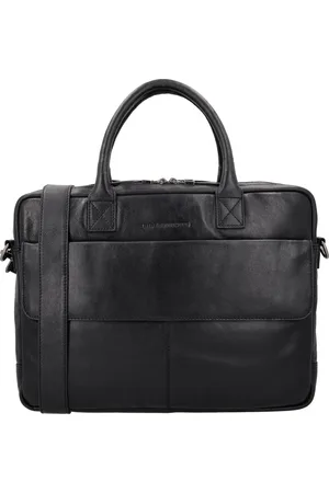 Hide & Stitches Porto Laptoptas 15,6 inch - 100% Leder - Premium Bussiness Tas - - 100% Leer
