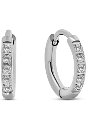 CO88 8CE-70568 - Stalen Oorringen met steentjes - Oorbellen - 13mm