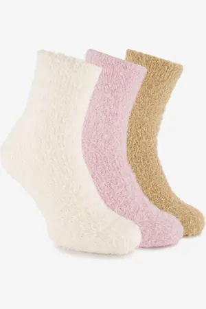 Scapino 3 paar fluffy dames huissokken -