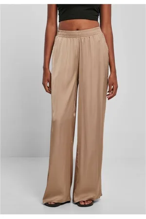 Urban classics Satin Wijde broek - S