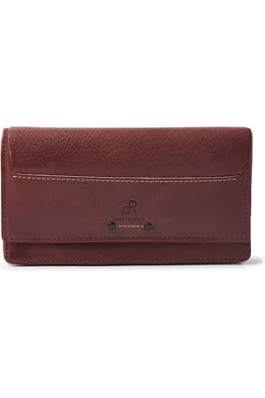 dR Amsterdam Luxe leren geldbeugel dames | Overslag portemonnee met 8 pasjesvakken, 3 ritsvakken voor muntgeld en 3 briefgeldvakken | Ruime, stijlvolle en veilige pasjeshouder voor vrouwen | RFID bescherming Tampa - 93190 Brown