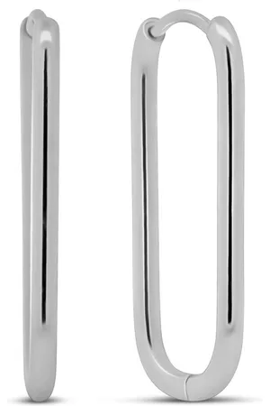 CO88 8CE-70574 - Stalen Oorringen - Oorbellen - Ovaal - 13x28mm