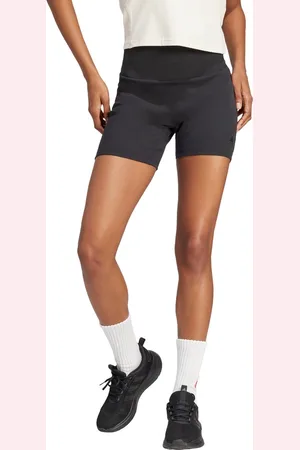 adidas Sportswear Lounge Ribbed High-Waist Fietsshort - Dames - - L