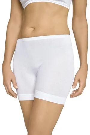 CON-TA Directoir met pijpje 128 - Dames boxershort lange pijpjes - Klassiek oma ondergoed - Ouderwets - 100% katoen - 52
