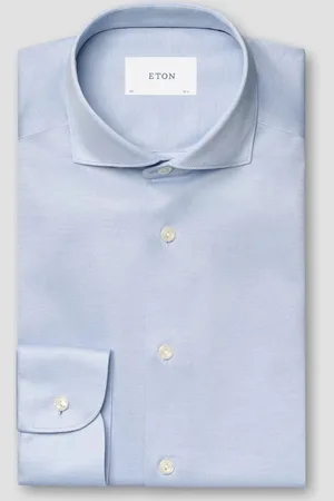 Eton Overhemd Filo De Scozia Oxford Shirt Lange Mouw Overhemd 100013016