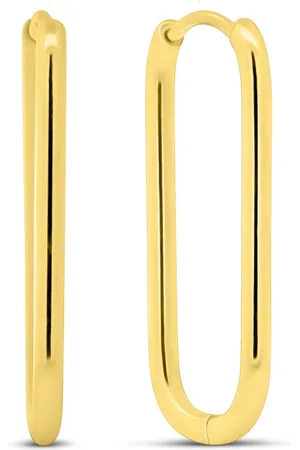 CO88 8CE-70575 - Stalen Oorringen - Oorbellen - Ovaal - 13x28mm