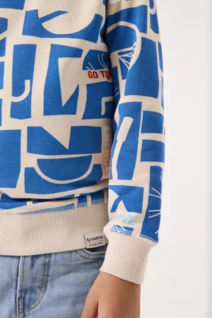 Garcia Jongens All over print Sweater Wit Long mouw