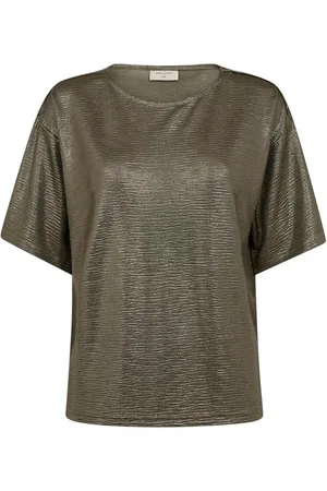 Freequent T-shirt Fqsatina Tee 205153 Deep Lichen Green Dames