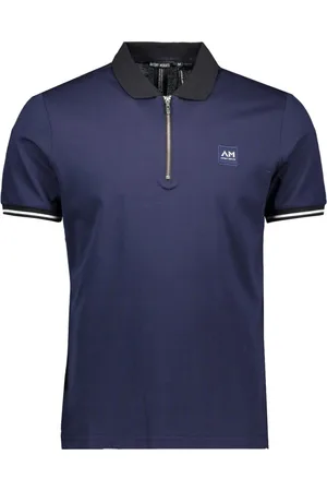 Antony Morato Poloshirt Basic Denim Mmks02460 Fa100083 7132 Blue Navy Mannen
