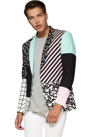 OppoSuits Deluxe Retro - - Heren Blazer - Vintage - Black