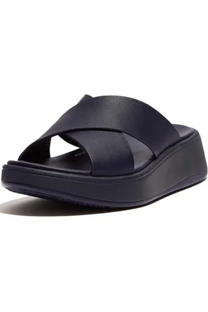 FitFlop F-mode Cross Sandalen Blauw EU 38 Vrouw