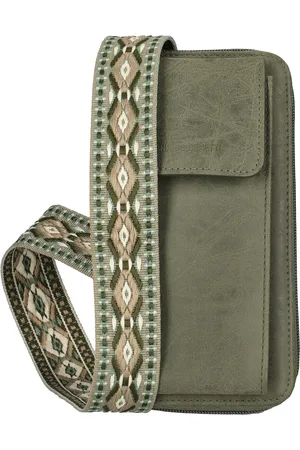 Enrico Benetti Telefoontas met Hippe Schouderband - Schoudertas - Olive
