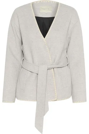 Kaffe Vest Kaulrikke Jacket 10509487 100126 Light Grey Melange Dames