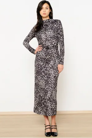 LolaLiza Jurk R Leonna 08104003 2573 Grey/black Dames