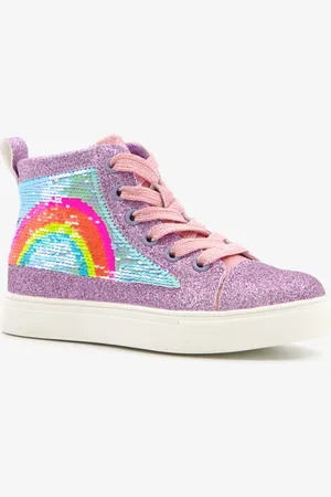 Blue Box Meisjes sneakers met regenboog - - Uitneembare zool