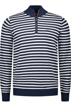 NZA New Zealand Auckland Trui Edgar 25an405 1648 Midnight Navy Mannen