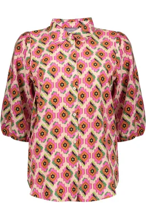Geisha Blouse Blouse Met Grafisch Patroon 53258 20 000420 Pink/mint Dames