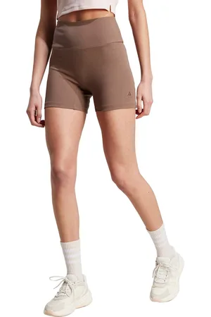 adidas Sportswear Lounge Ribbed High-Waist Fietsshort - Dames - - M