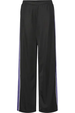 Pieces® Broek Pcfelicia Hw Wide Pant Jrs D2d Fsy 17157771 Black/ultraviolet Dames