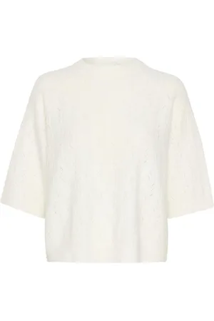 Kaffe Trui Katella Pullover 10509496 110602 Chalk Dames