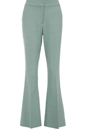WE Fashion Dames Slim fit flared pantalon