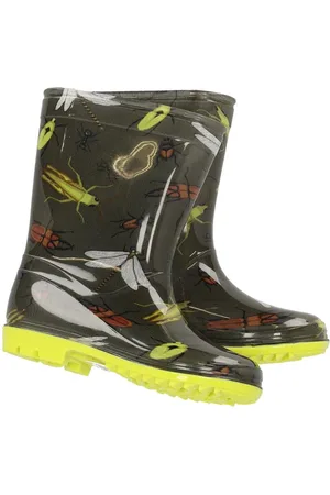 XQ Footwear regenlaarzen groen/geel-jongens maat 30
