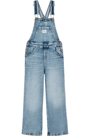 WE Fashion Meisjes relaxed fit tuinbroek