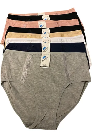 Merkloos Dames Slips 8 pack - Katoenen - Grote maat - 4XL