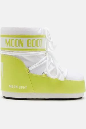 Moon Boot Snowboot Women Icon Low Nylon Cyber Lime/White-Schoenmaat 33-35