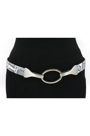 A-zone Dames afhangriem - dames riem - 3 cm breed - - Echt Leer - Taille: 105cm - Totale lengte riem: 120cm
